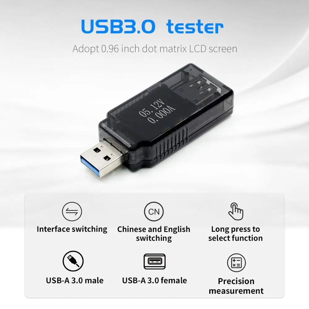 FNB08 32 в 96 вт USB3.0 тестер постоянного тока цифровой вольтметр амперметр измеритель