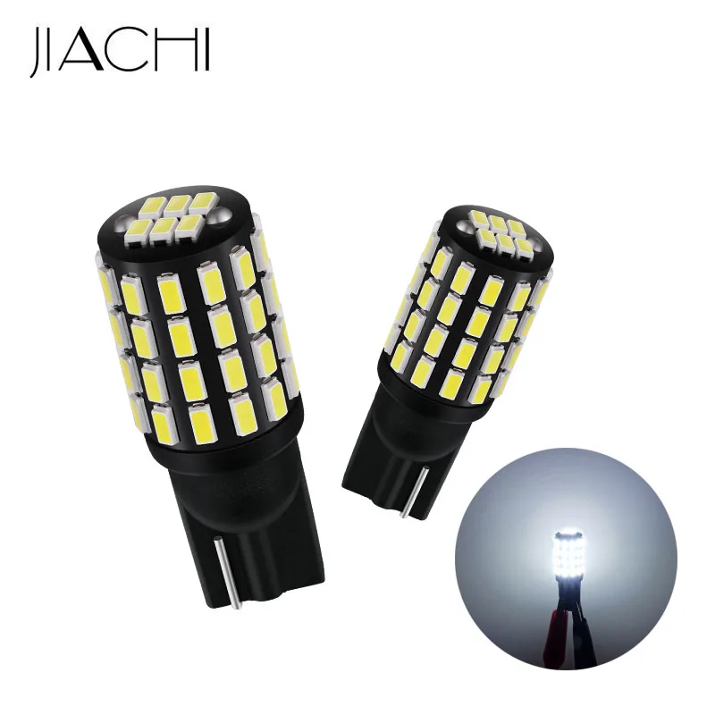 JIACHI 100 шт./лот T10 W5W 194 168 2825 12-24V неполярный 3014 Светодиодный 54Chipest светодиодный Замена лампы Автомобильные стояночные огни супер белый