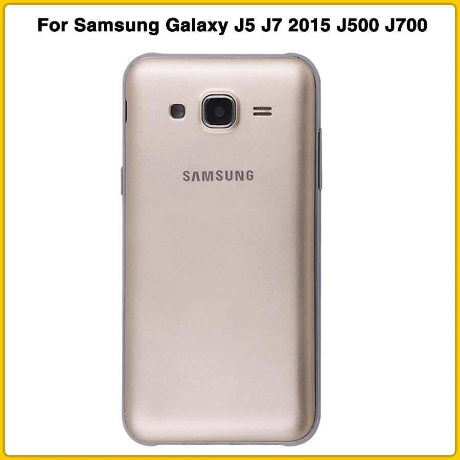 Полный корпус чехол для Samsung Galaxy J5 J7 2015 J500 J700 J500F J500H промежуточный Корпус Крышка