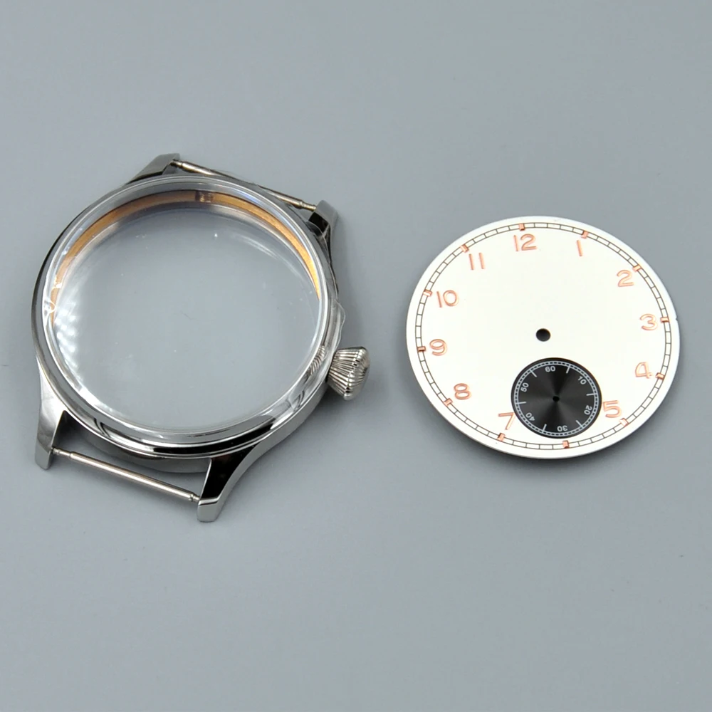 Ремешок из нержавеющей стали для часов 44 мм подходит ETA 6498 6497|Часы Чехлы| |