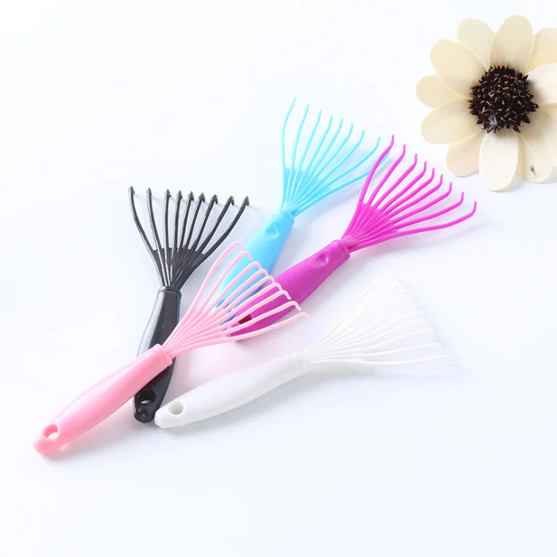 1 шт. распродажа пластиковая мини щетка для чистки волос|Расчески| |
