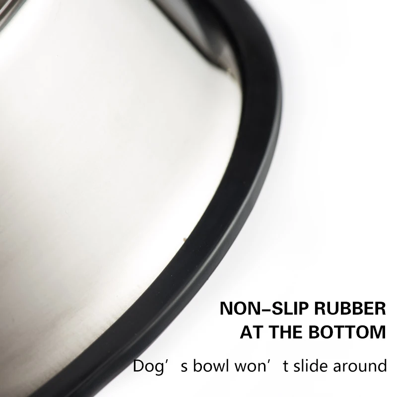 Миска для собак и кошек из нержавеющей стали Нескользящая прочная пищевая