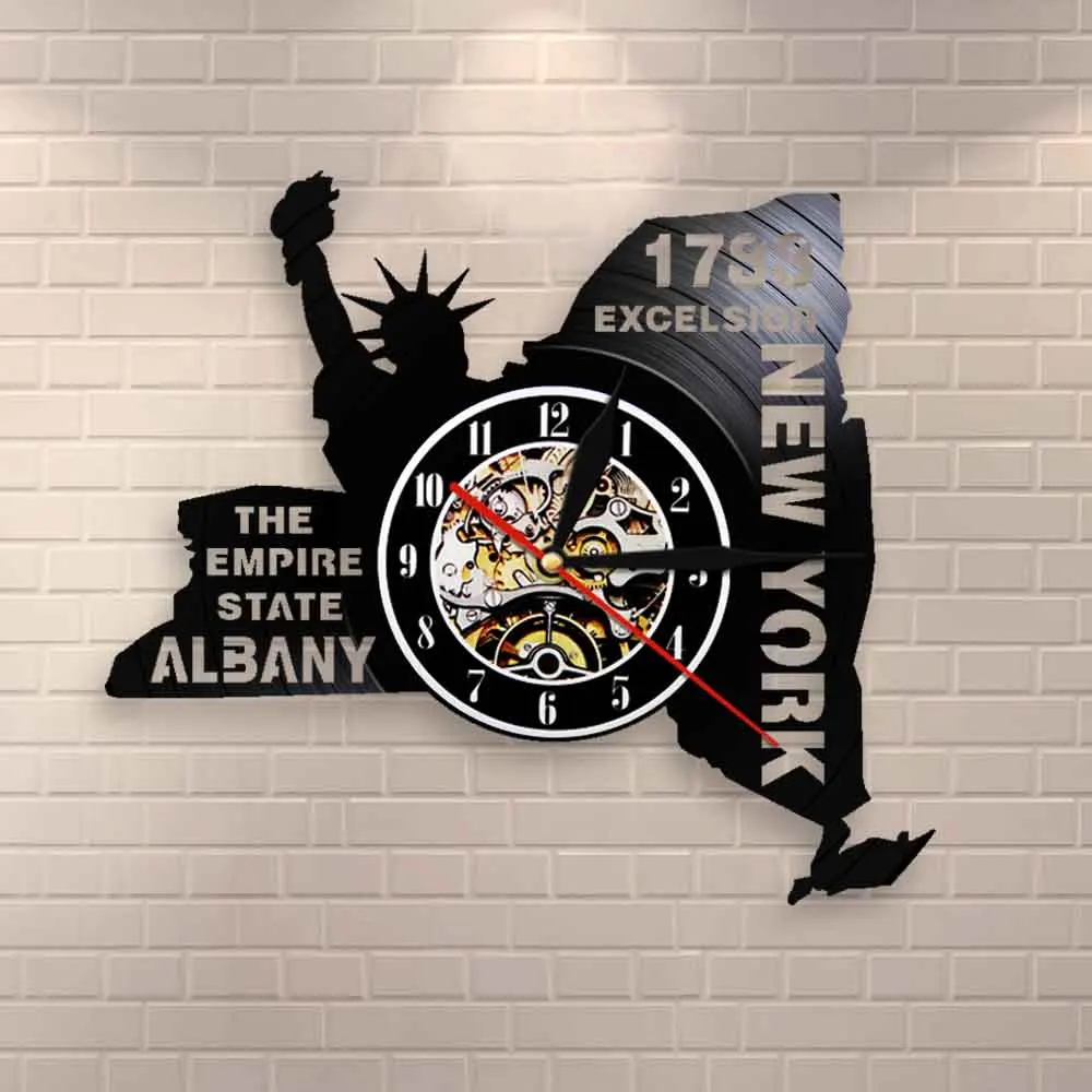 The Empire State Albany виниловая запись настенные часы современные Excelsior Нью-Йорк
