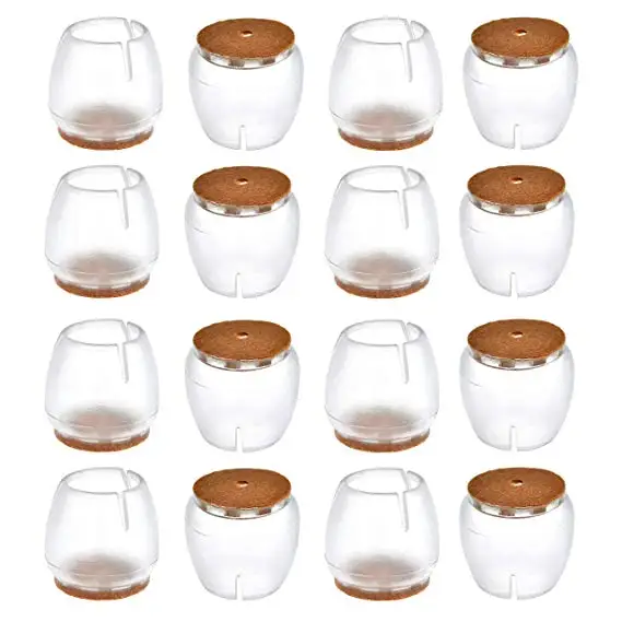 Круглые прозрачные силиконовые колпачки для ножек стула мебельные Чехлы стола