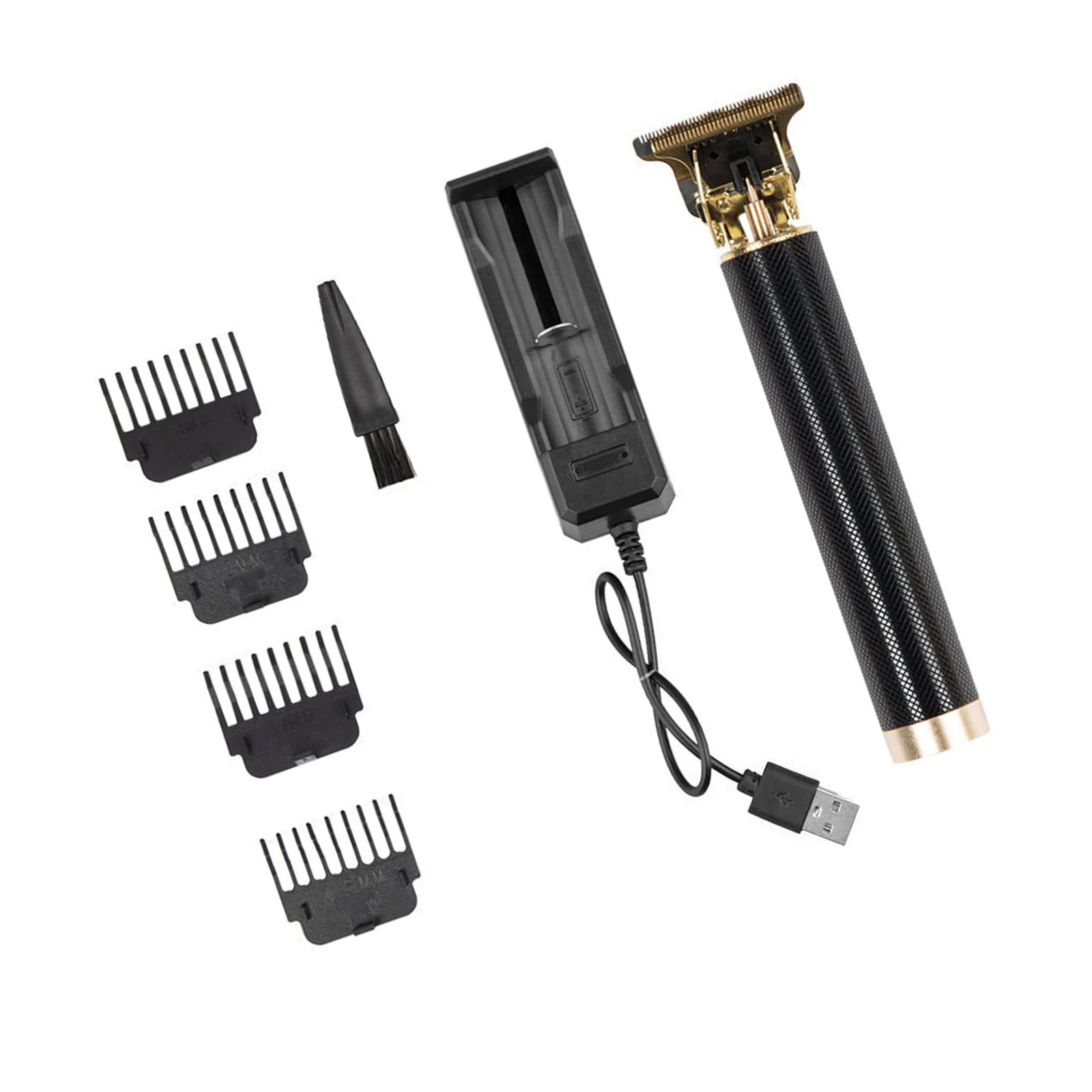 Машинка для стрижки волос Мужская из алюминиевого сплава с зарядкой от USB |