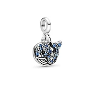 2021 new 925 sterling silver beads blue tiled whale pendant charm fit original pandora me bracelet christmas jewelry