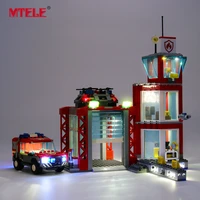 mtele led light kit for 60215 city series fire station not include the model
