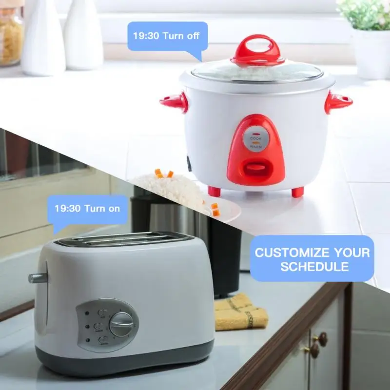 

Smart WIFI Plug Socket Power Switch Smart Timing APP Voice Remote Control Timer Automation Modules Smart Home