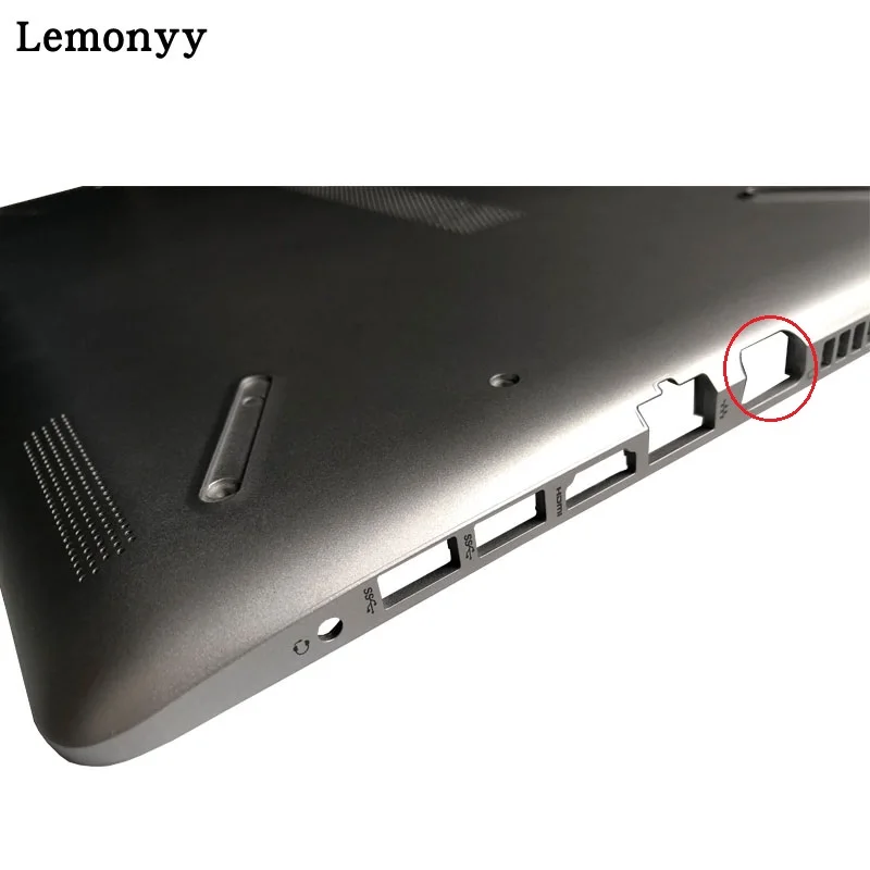 With HD hole Ноутбук Нижняя чехол КРЫШКА ДЛЯ hp 15T 15Z 15-BR-BS-BU-BW 250 255 256 G6 L03442-001 AP2040001C1 TPN-C129 C130 Серебряный D shell - Цвет: With HD hole