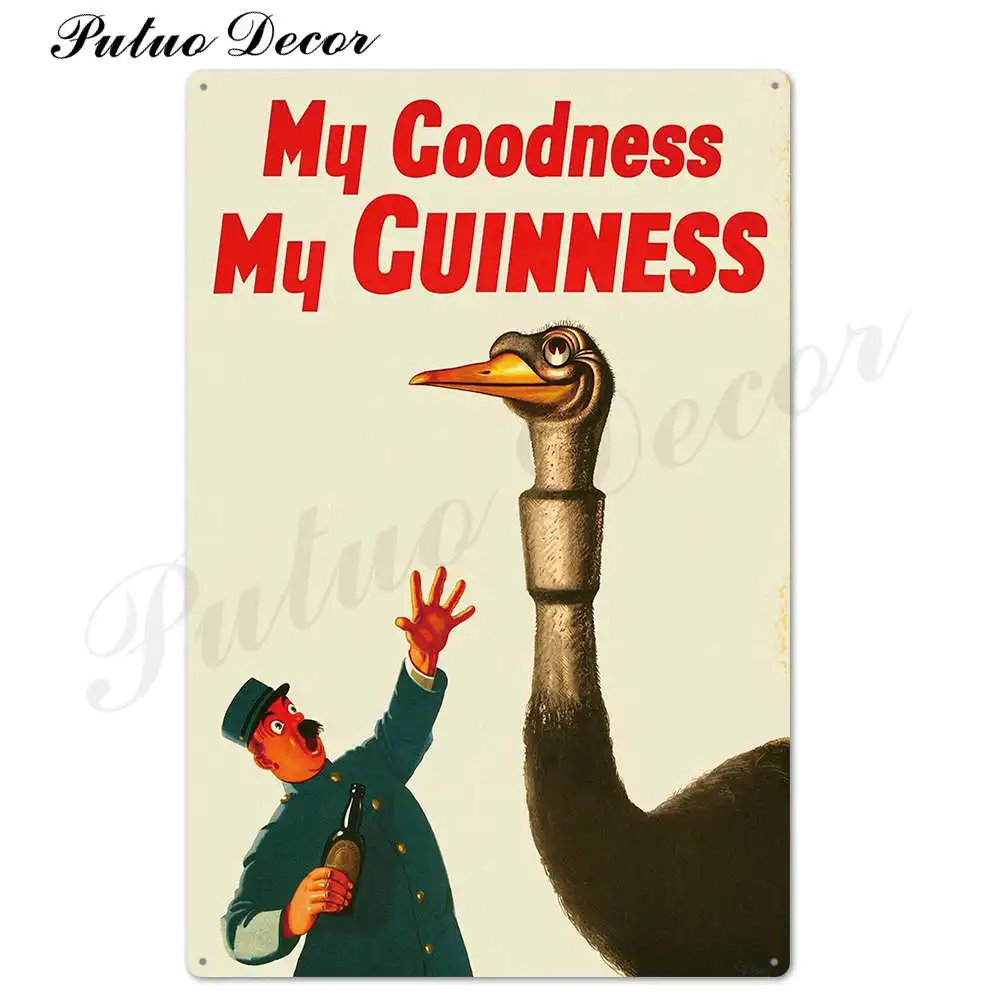 TH2528 Винтажная металлическая табличка Guinness, Оловянная табличка, металлическая винтажная тарелка для паба, Настенная декоративная тарелка для бара, паба, клуба, человека, пещеры - Цвет: TH2528