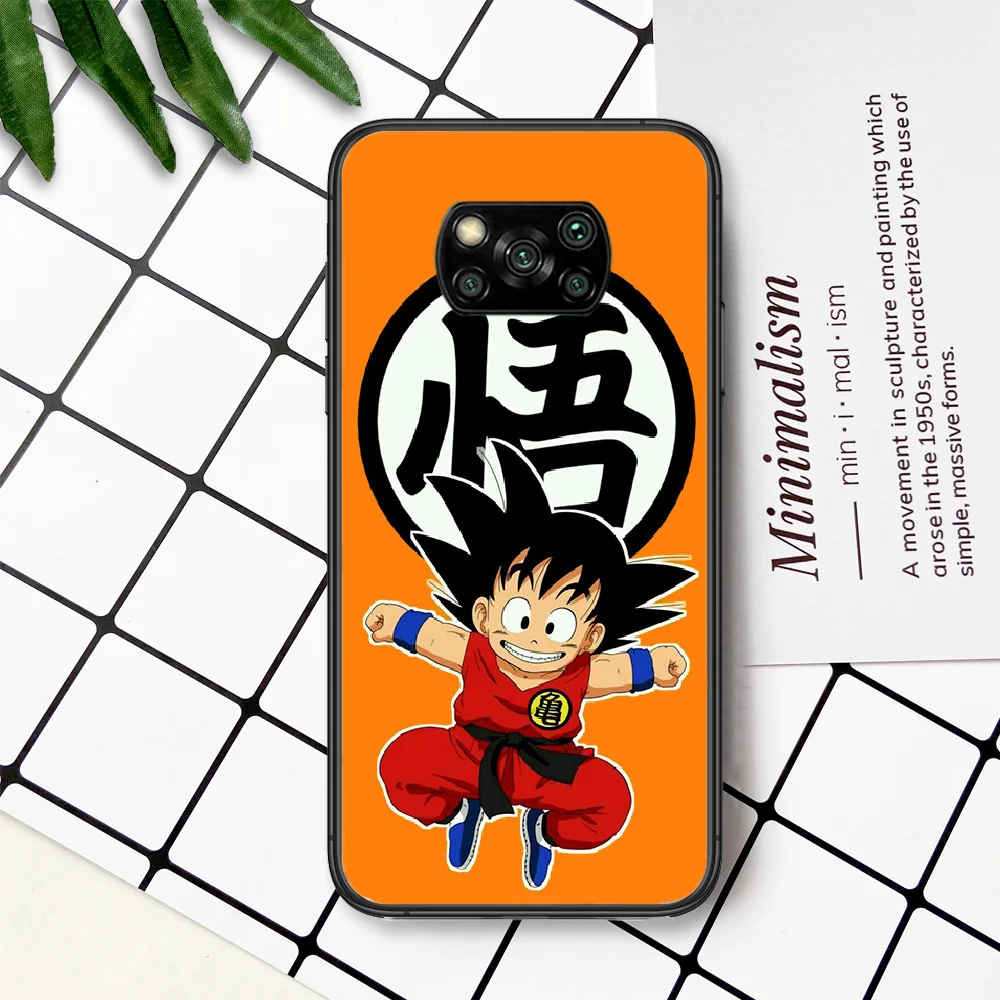 

Cartoon Anime D-Dragon Ball Goku Phone Case For Xiaomi Mi Note 10 A3 9 MAX 3 A2 8 9 Lite Pro Ultra black Coque Fashion