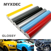 30cm car styling glossy vinyl film sticker foil bubble free car wrapping motorcycle automobiles car accessories stickers decals