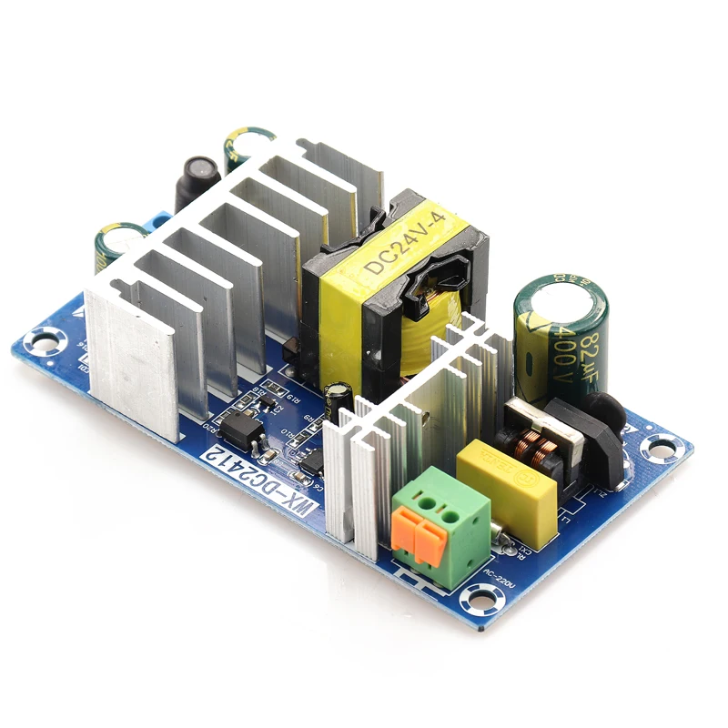Для Питание модуль переменного тока 110v 220v DC/DC 24V 4A AC-DC переключение доска