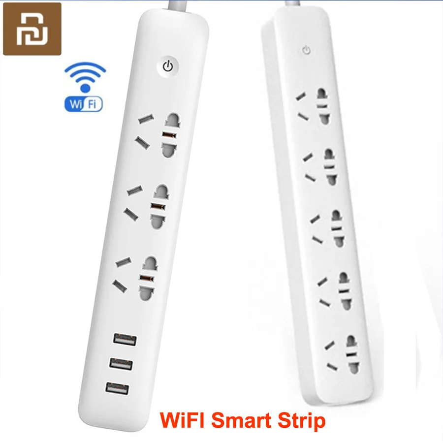 Удлинитель электрический Youpin с дистанционным управлением 3 USB порта 3/5