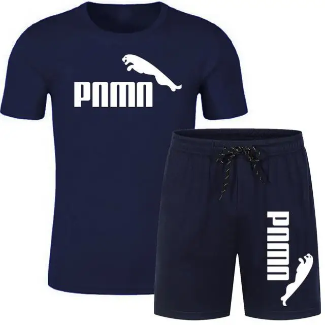 

2021 spring and summer fashion trend men's brand men's sportswear fitness sportswear 2 pieces/set of running sportswear
