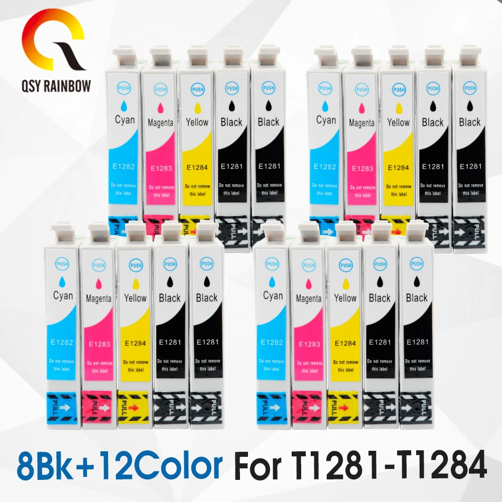Для печатающей головки Epson T1281 совместимый чернильный картридж для принтера EPSON