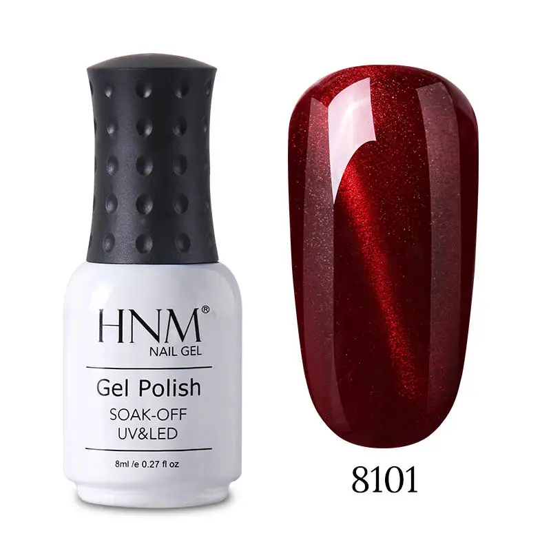 HNM 8 мл Galaxy винно красного цвета солнцезащитные очки &quotкошачий глаз&quot UV гель лак
