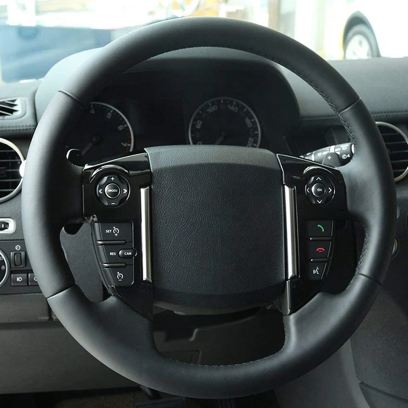 Чехол рулевого колеса автомобиля отделка наклейки для Land Rover Discovery 4 LR4 2010-2016 Freelander
