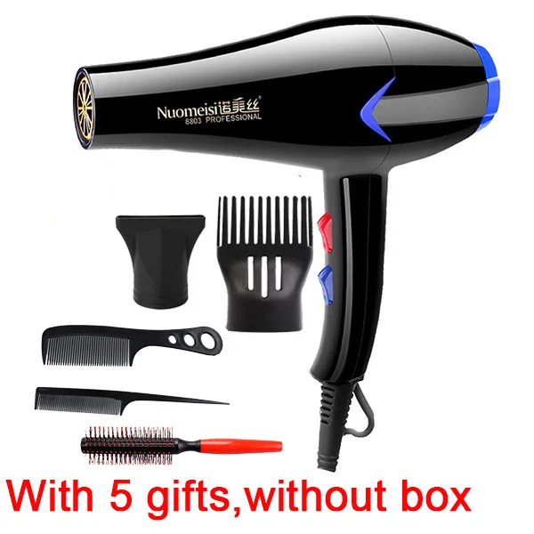 5 Gifts without Box 2100 Вт Высокое качество салонный горячий холодный воздух Регулировка Высокое качество Профессиональный Фен - Цвет: 5 Gifts without Box