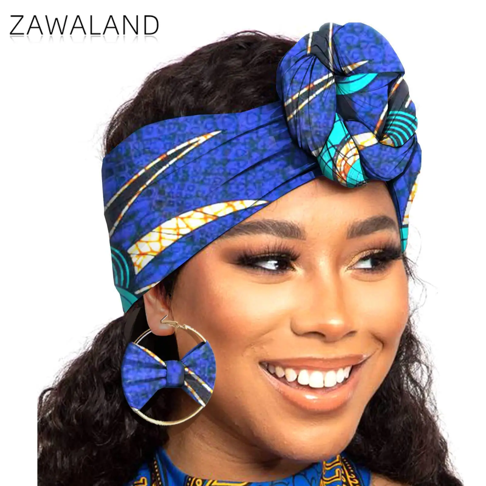 

Головной платок с бантом, серьги, украшение в африканском стиле