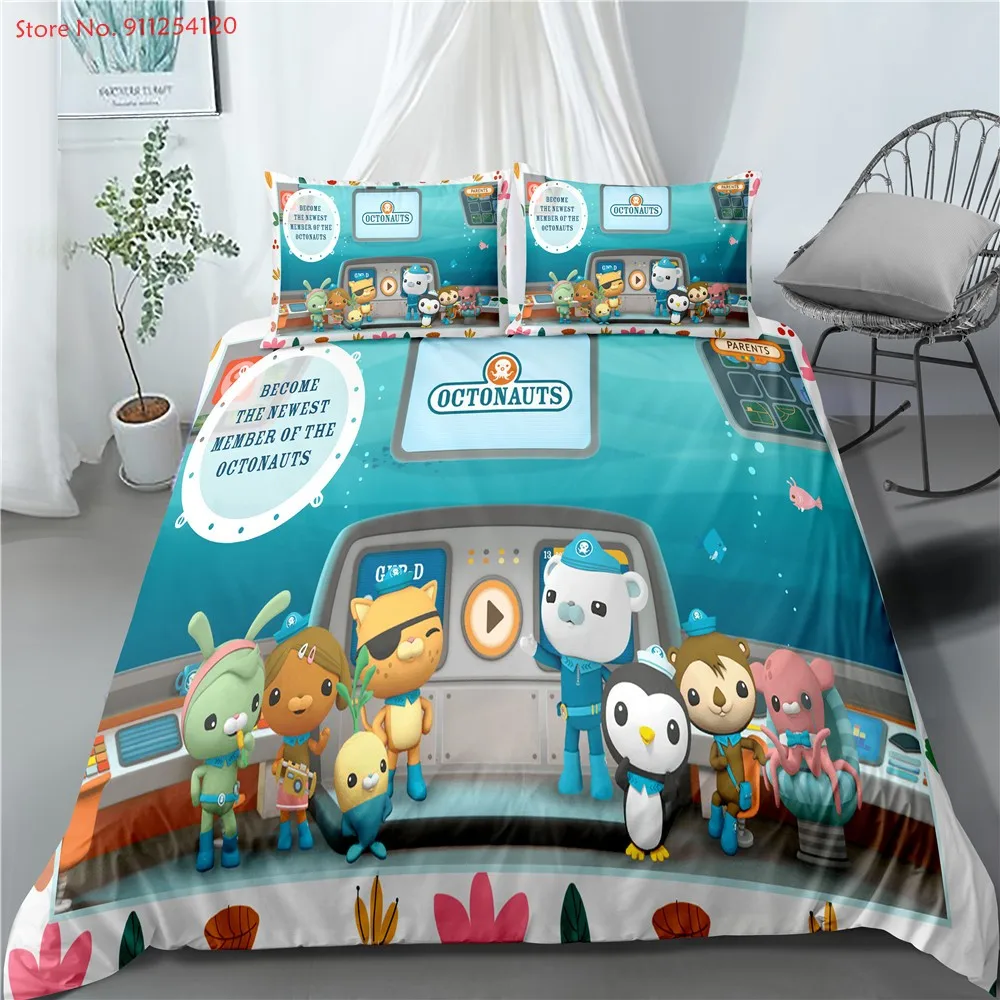 Постельное белье океан комплекты с рисунками октонавтов Стёганое одеяло крышки