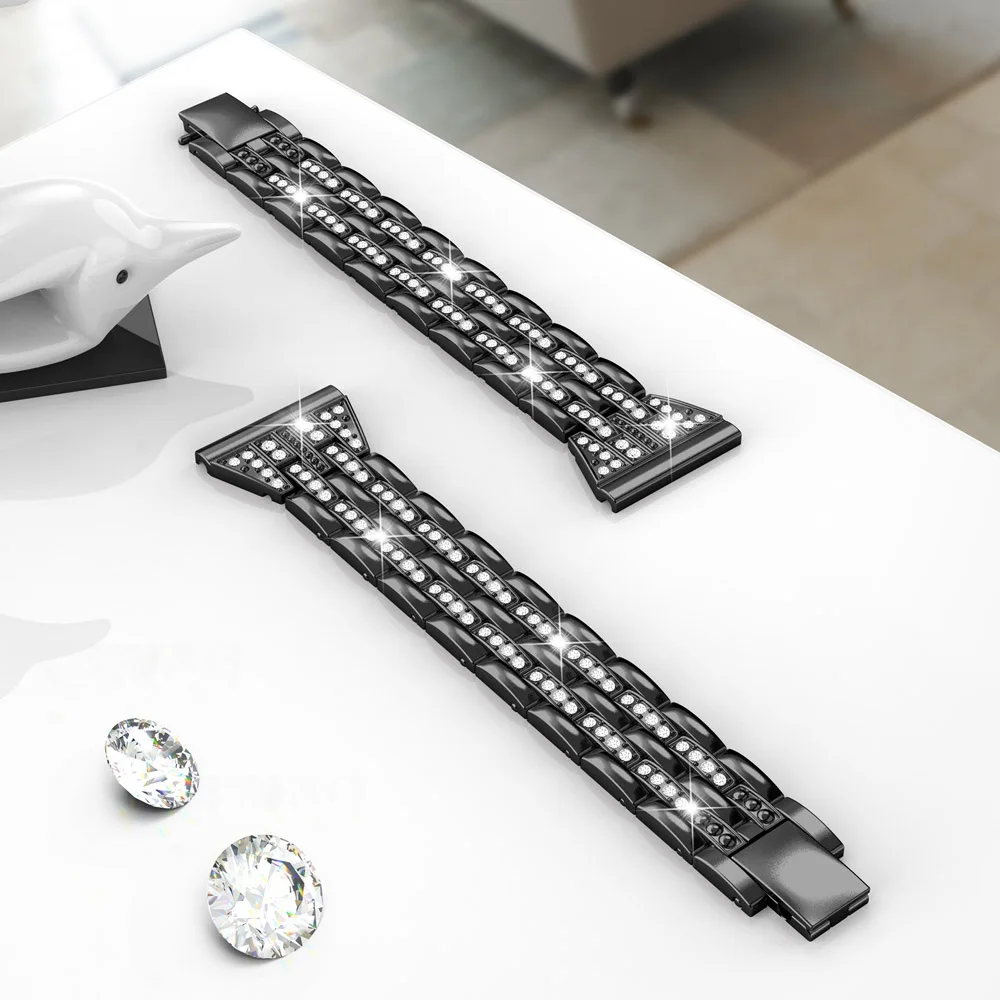 Toyouths металлический кристалл Алмазный ремешок для samsung Galaxy Watch 42 мм браслет женский ремешок для Galaxy Watch Active2 40 мм