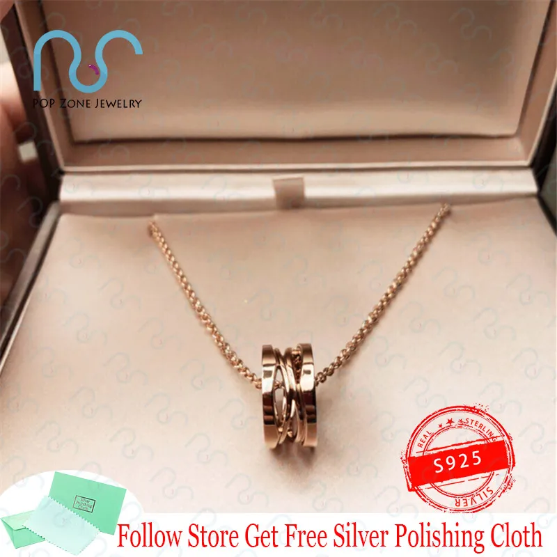 

Famous Brand Luxury Necklace Zero Legendary Masterpiece Series Geometric Hollowing Bilateral Zircon Silver Necklace With Logo