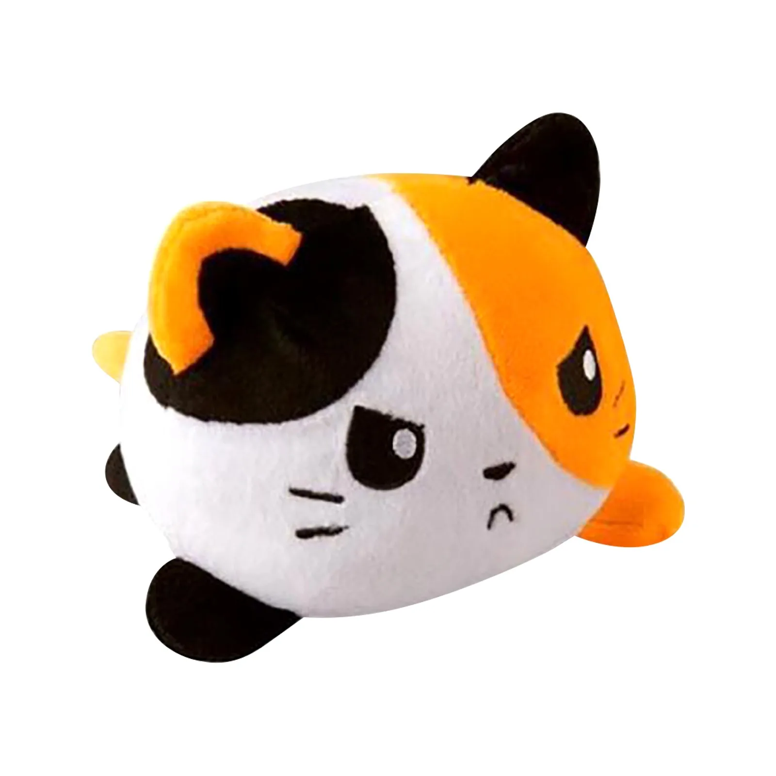 Реверсивный забавные плюшевые игрушки эмоции кошка Двусторонняя флип Куклы