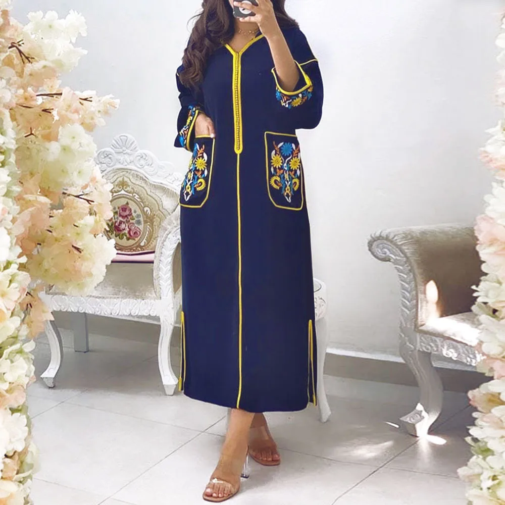 

Африканские платья для женщин Caftan Eid Abaya Дубай длинное женское платье Djelaba Musulmane Турция Исламская одежда мусульманское хиджаб платье