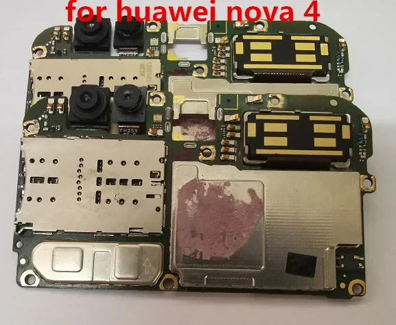 Полностью рабочий 100% Оригинальный разблокированный для huawei nova4 6 + 128 материнская