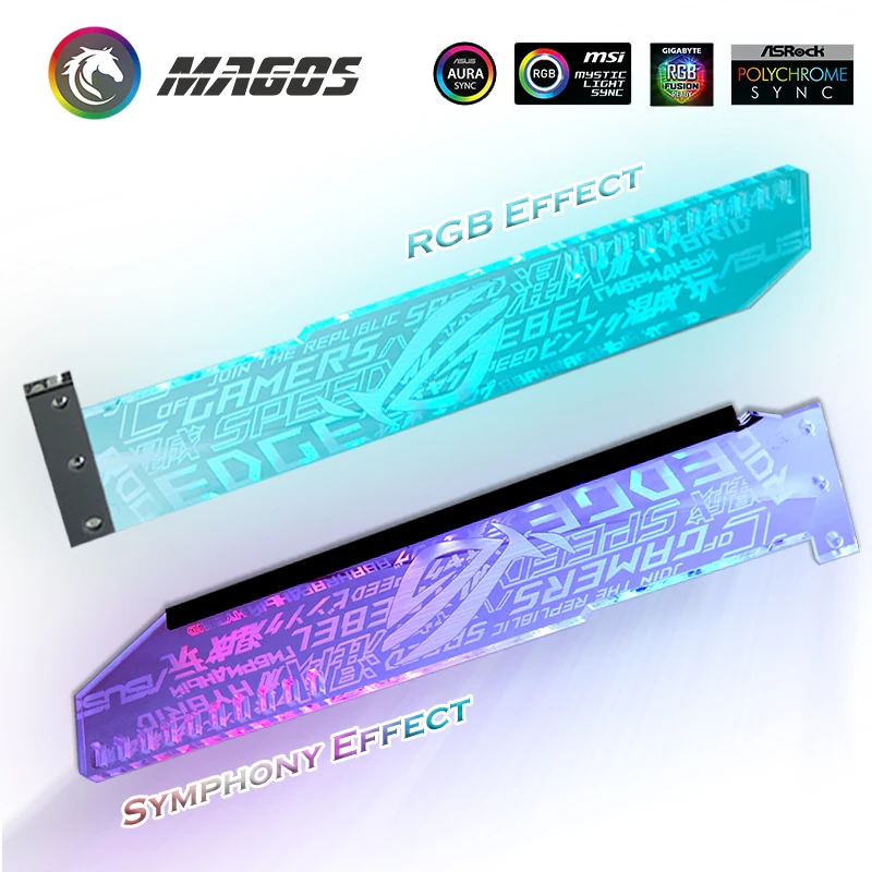 Подставка для видеокарты 12 В RGB/5 A RGB с опорой цветной светодиодный кронштейн VGA