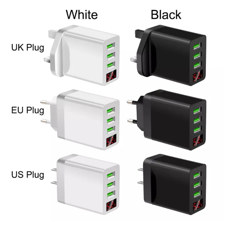 

Quick Charge 3.1 USB Charger QC3.1 QC Fast Charger Multi Plug Wall Mobile Phone Charger for iPhone Samsung Xiaomi