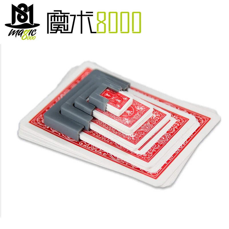 Funny Shrinking Cards Magic Tricks Big To Small Playing Card Training Set For Party Stage Performance Illusion Mentalism Props
