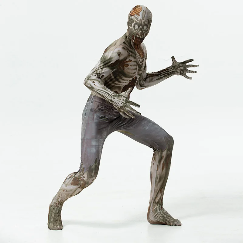 

New Men Adult Halloween Funny Horror Vampire Zombie Skull Ghost Costume One-piece Cosplay Party Decoration Props