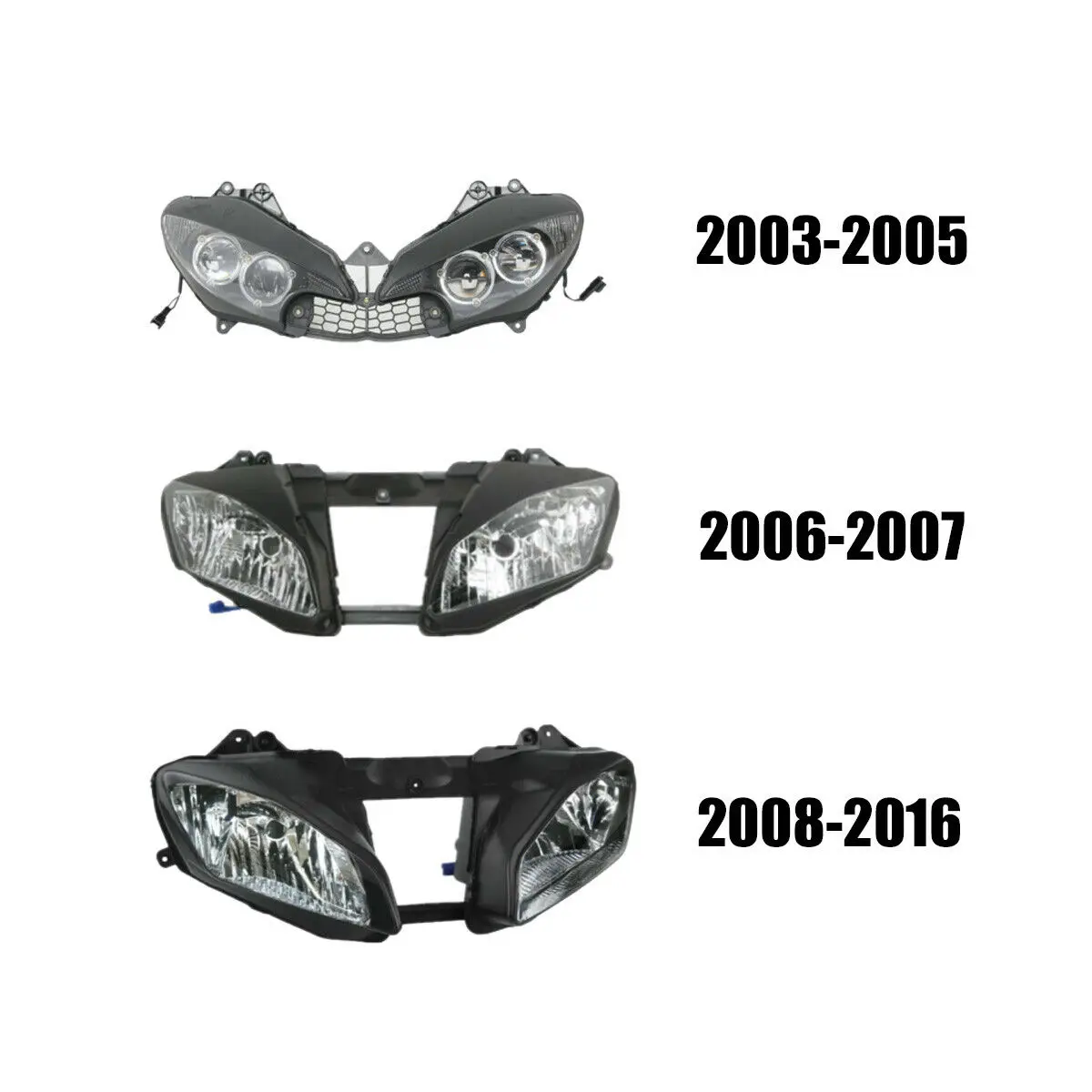 МОТОЦИКЛ ABS передняя фара в сборе для Yamaha YZF R6 2003 2005 2006 2007 2008 2016| |