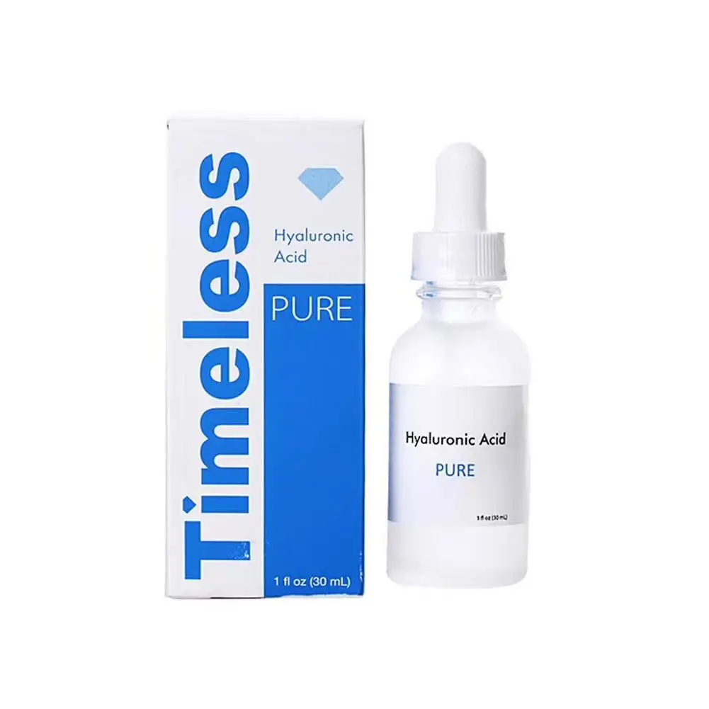

100% Hyaluronic Acid Serum Timeless 30ml Moisturizing Anti-Ageing Anti Wrinkle Whitening Face Serum Lifting Skin Care Essence