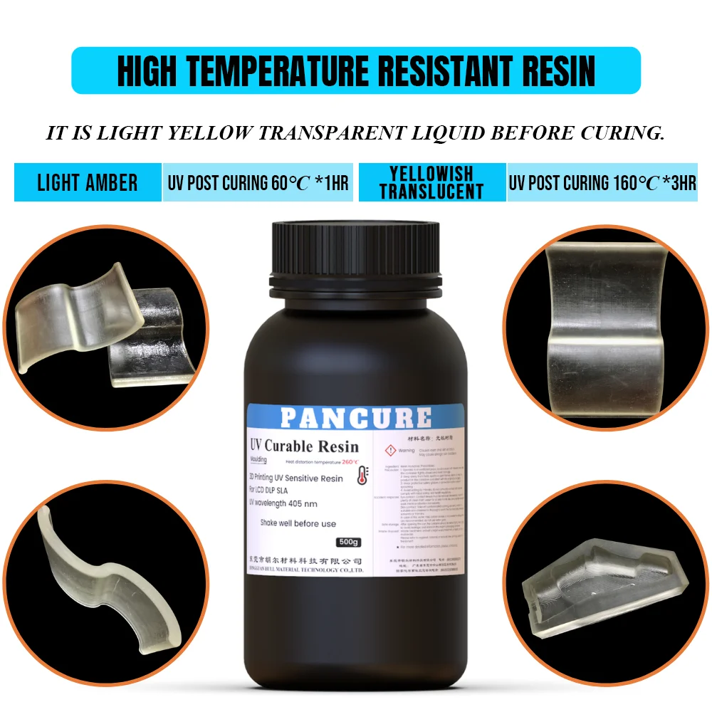 Resistência à Temperatura Solavangloria Alta Impressora uv Sensível Residência Lcd Dlp Sla Material 405nm 500g – 1000g 260 8451 3d