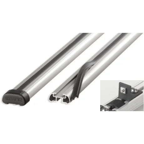 Поперечины на рейлинги с продольным пазом 50 кг аэро багажник крышу алюминиевые