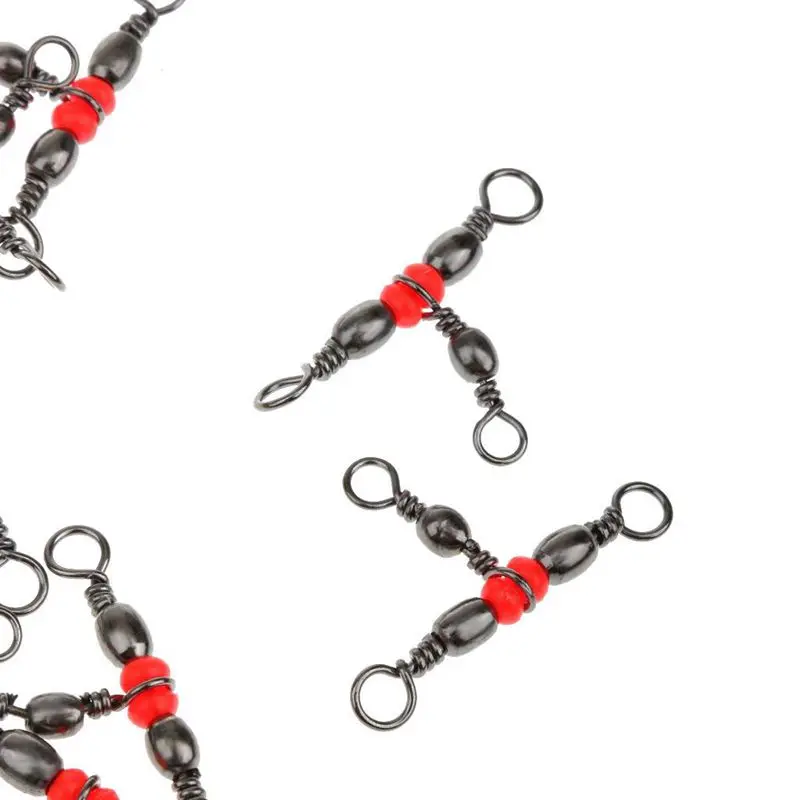 25pcs 3-Way Stainless Steel Fishing Swivels Triple Tool | Спорт и развлечения