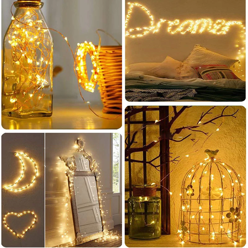 

3M LED Fairy Lights Garland Curtain Lamp Remote Control USB String Lights garland Christmas Wedding Ramadan Decoration for Home