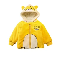 new autumn baby girls clothes infant boys cartoon hoodies winter kids thicken tops children hooded jacket toddler casual costume