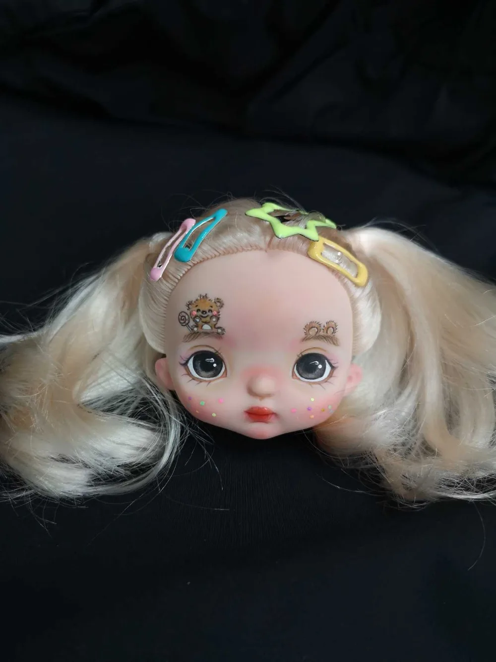 Nude doll make up 11 Индивидуальные лица для кукол holal, 16 см куклы как holal куклы, волосы можно выбрать - Цвет: Nude doll make up 11