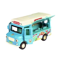 play house ice cream car alloy childrens toy car fast food car music pull back model boys and girls collect toy figures