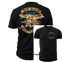 limited edition god bless us navy seal team mens t shirt round neck black fashion tee shirt casual top clothing