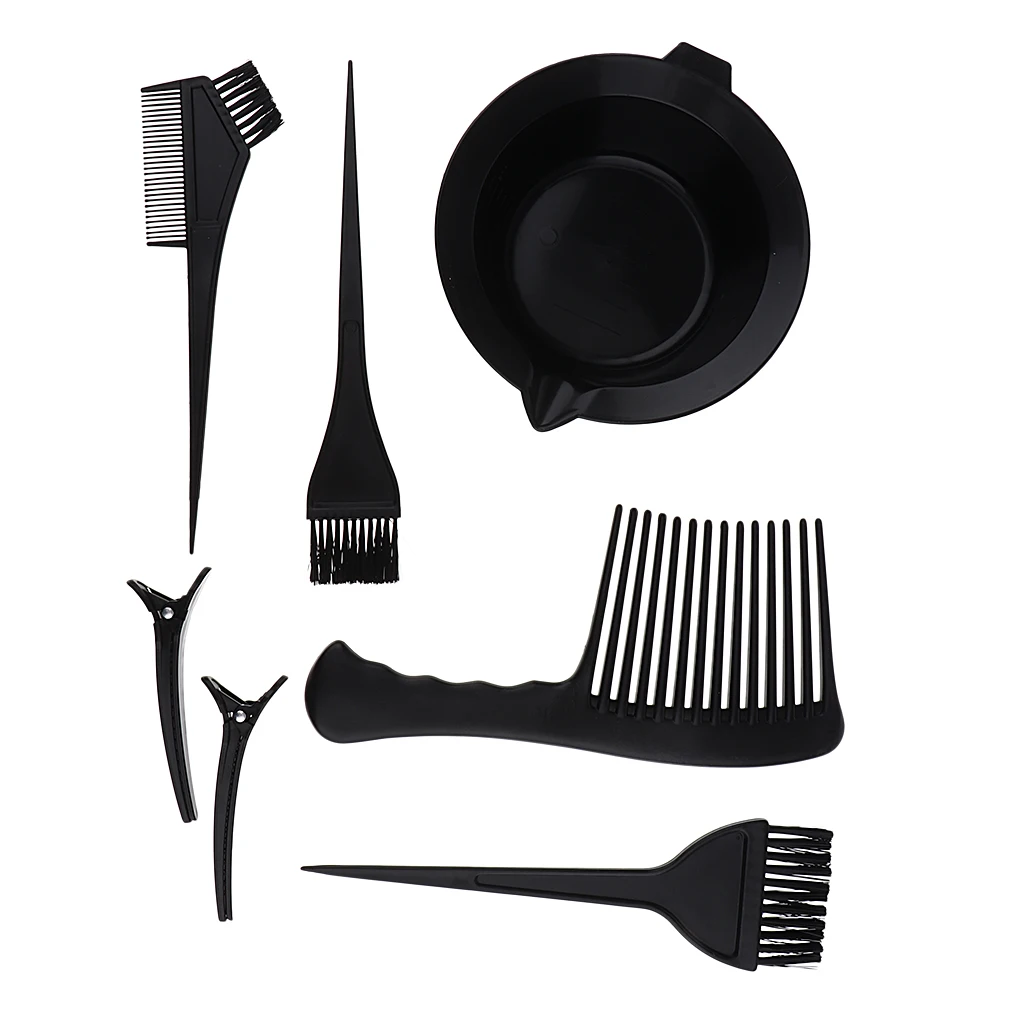 

23pcs Hair Dye Coloring Tools Kit- Salon Hair Tint Bowl Brush Comb Clips Set