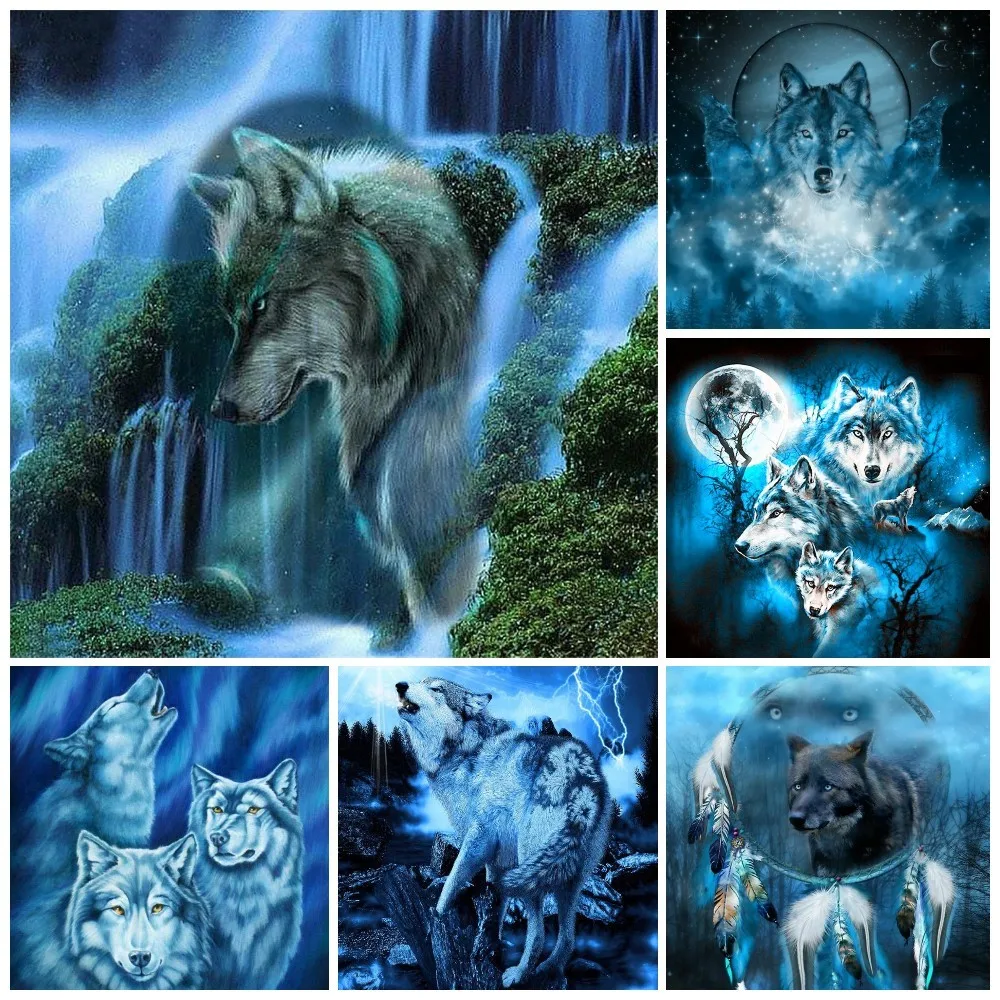 

MomoArt Алмазная вышивка, животное, полная выкладка, алмазная живопись, волк, вышивка крестиком, картина Стразы, мозаика ручной работы, подарок