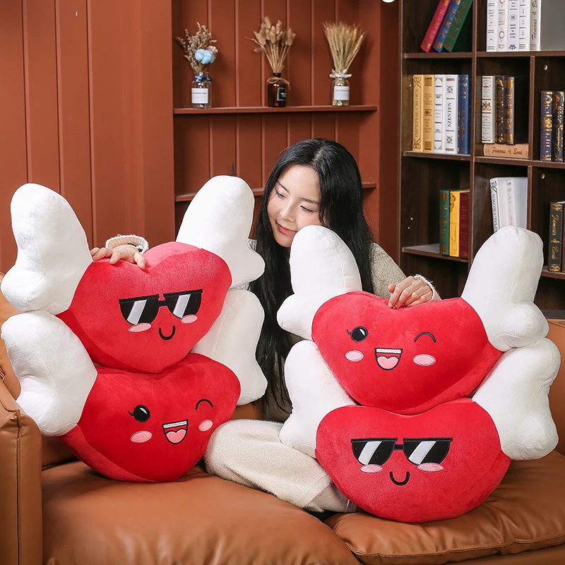 Милая подушка в форме сердца с крылом мягкая плюшевая игрушка мягкие подушки для
