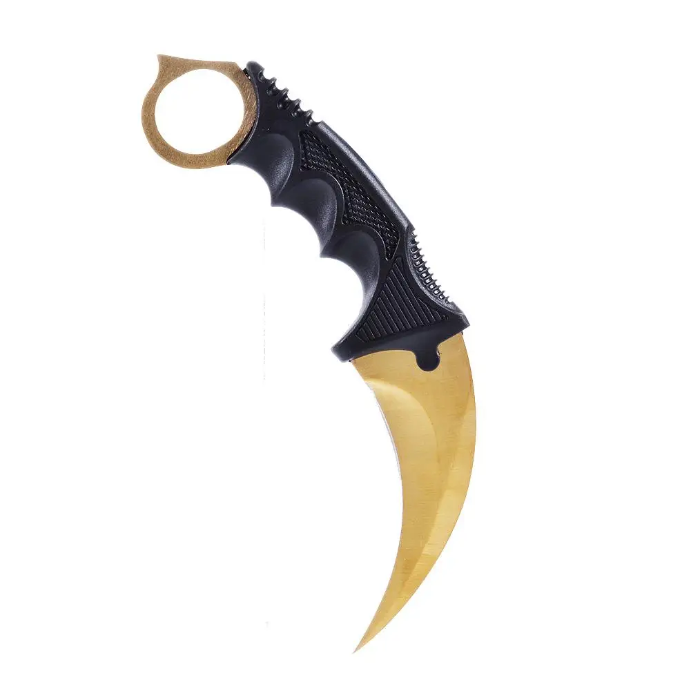 

HiMISS Camping jungle wild survival claw knife golden