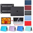 Матовый чехол для ноутбука Apple 2021 New Macbook Pro 14,2 M1 Chip A2442 Air 13,3 Retina Touch Bar A2337 A2179 A1466, Жесткий Чехол для ноутбука