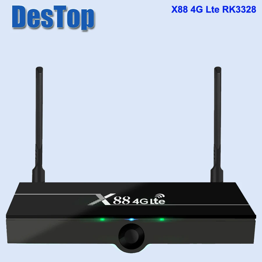 Новая ТВ приставка X88 4G lte Android 7 1 2 Гб ОЗУ 16 помощник RK3328 четырехъядерный процессор